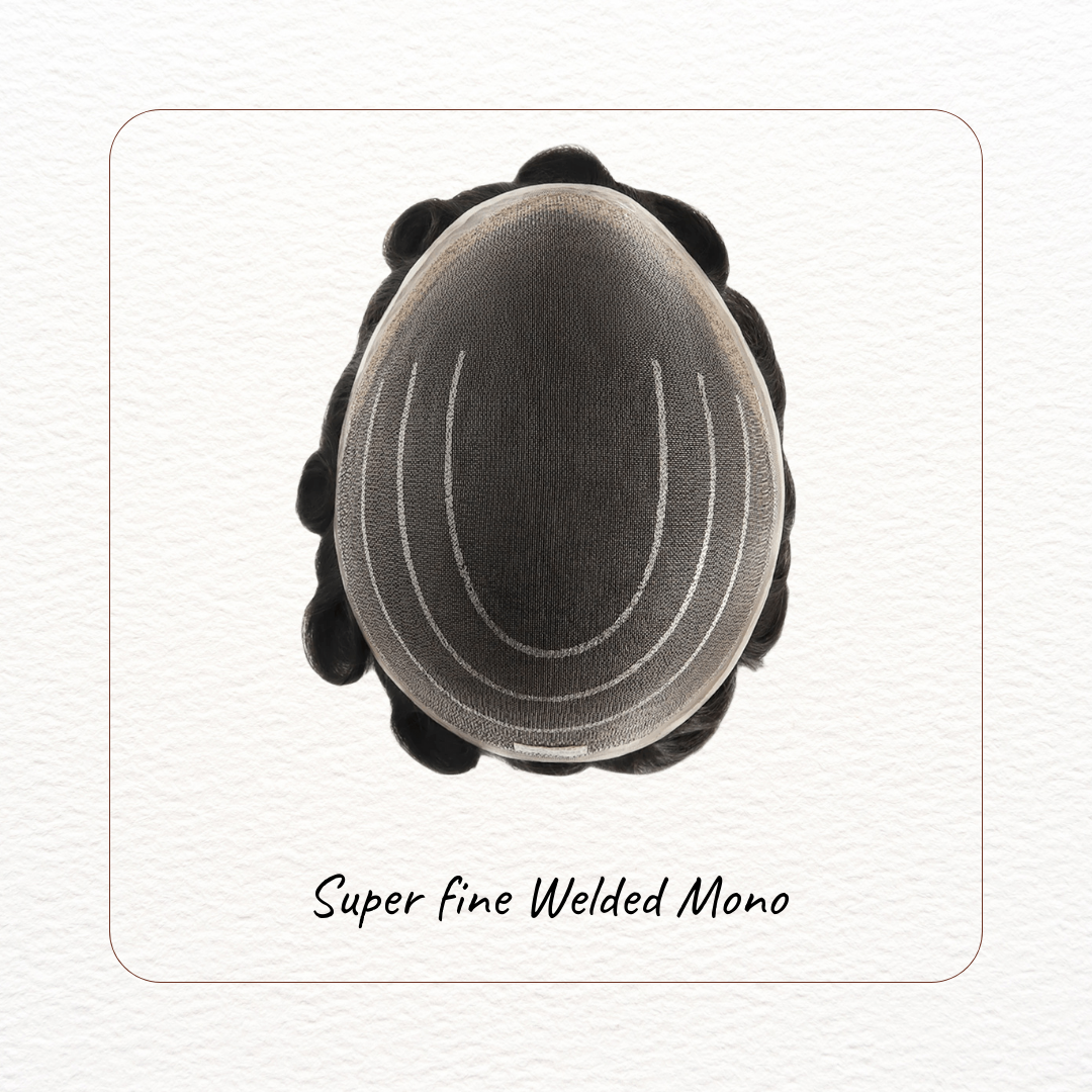 Complément Capillaire En Super Fine Dentelle Mono-Weldes Lace