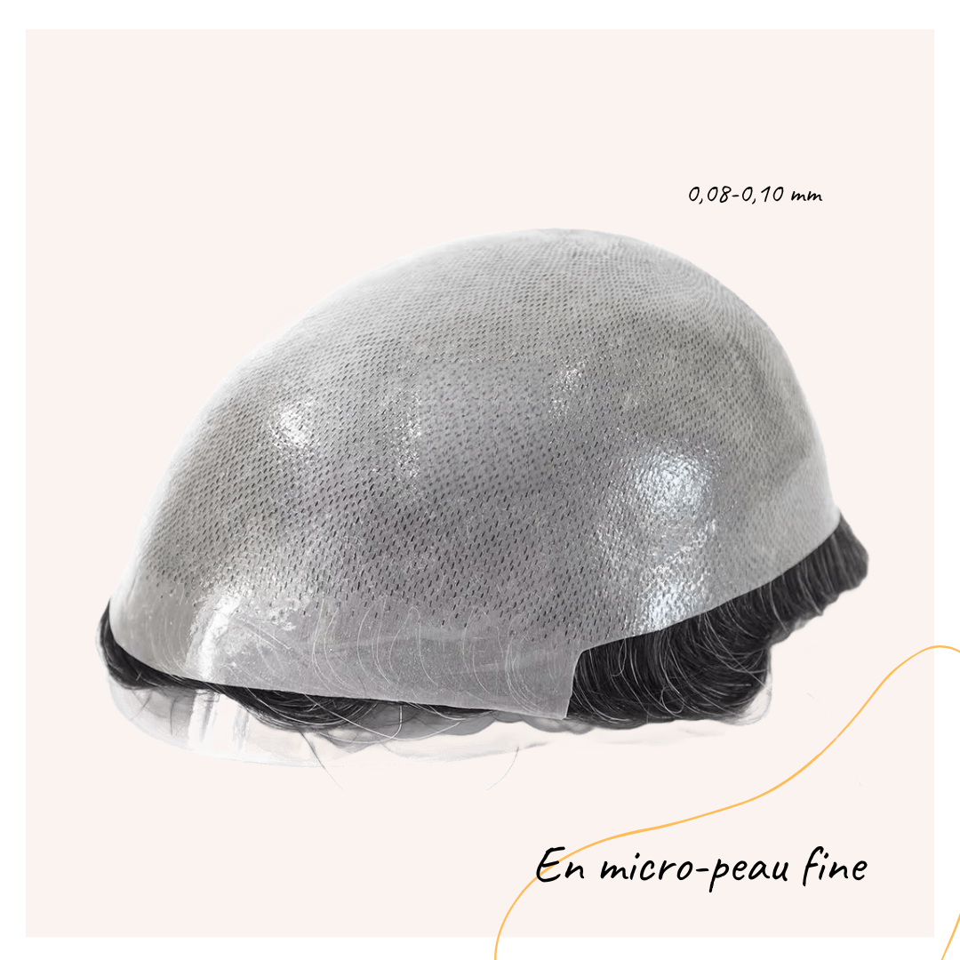 Complément Capillaire En Peau 0.08-0.10 mm, Boucle en V sur toute -Thin Skin V