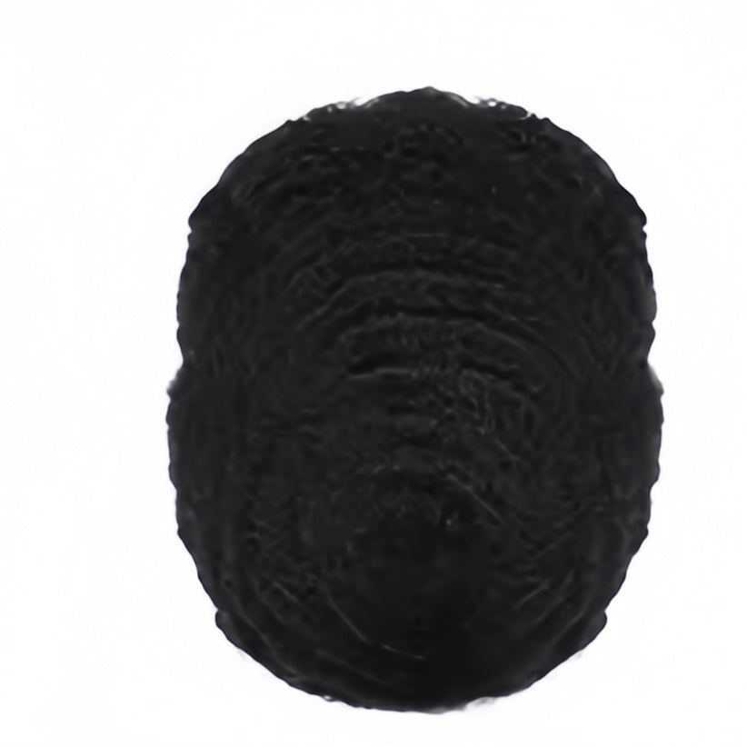 Complément Capillaire Afro Pour Hommes  - Base En Dentelle/Tulle