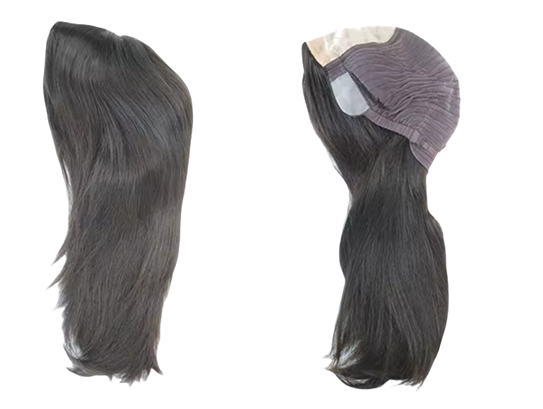 JW23-Perruque Cheveux Remy avec Base en Soie - Deux Longueurs Disponibles : 12.5" et 12"