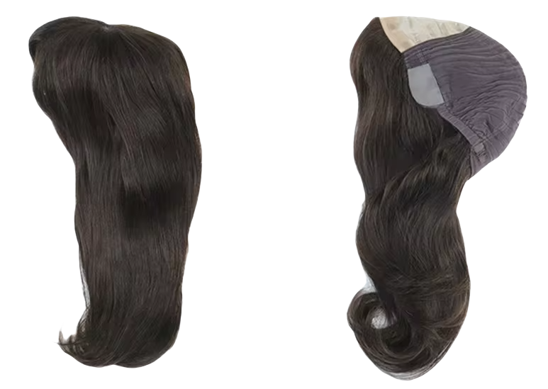 JW23-Perruque Cheveux Remy avec Base en Soie - Deux Longueurs Disponibles : 12.5" et 12"