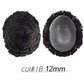 Complément Capillaire Afro Pour Hommes  - Base En Polyskin de 0.12-0.14mm