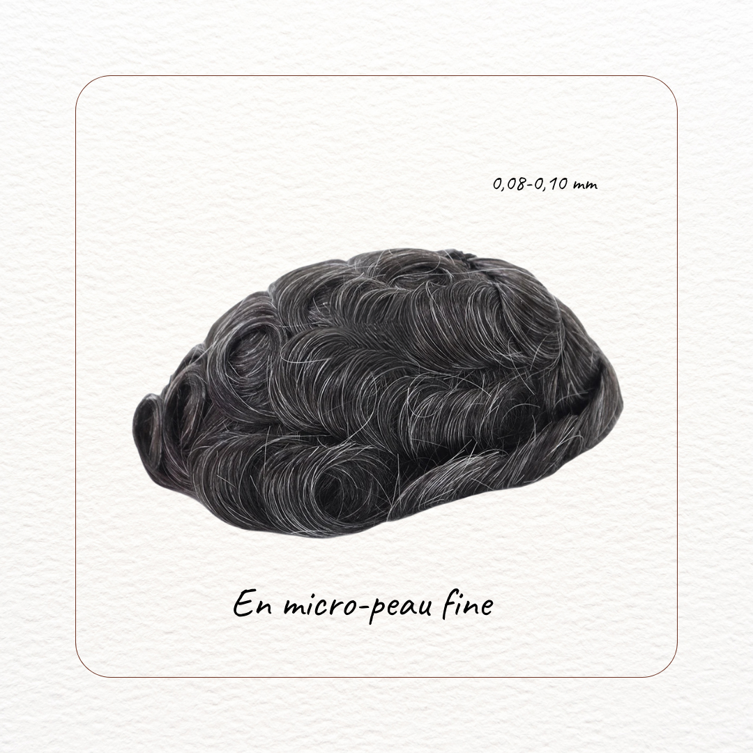 Complément Capillaire En Peau 0.08-0.10 mm, Boucle en V sur toute -Thin Skin V