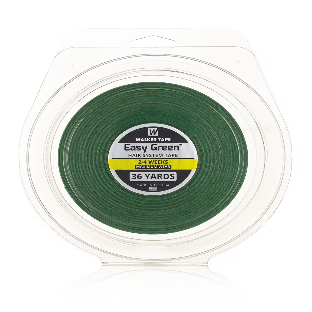 Walker Easy Green Tape Ruban adhésif  : Idéal pour Perruques, Toupets et Extensions