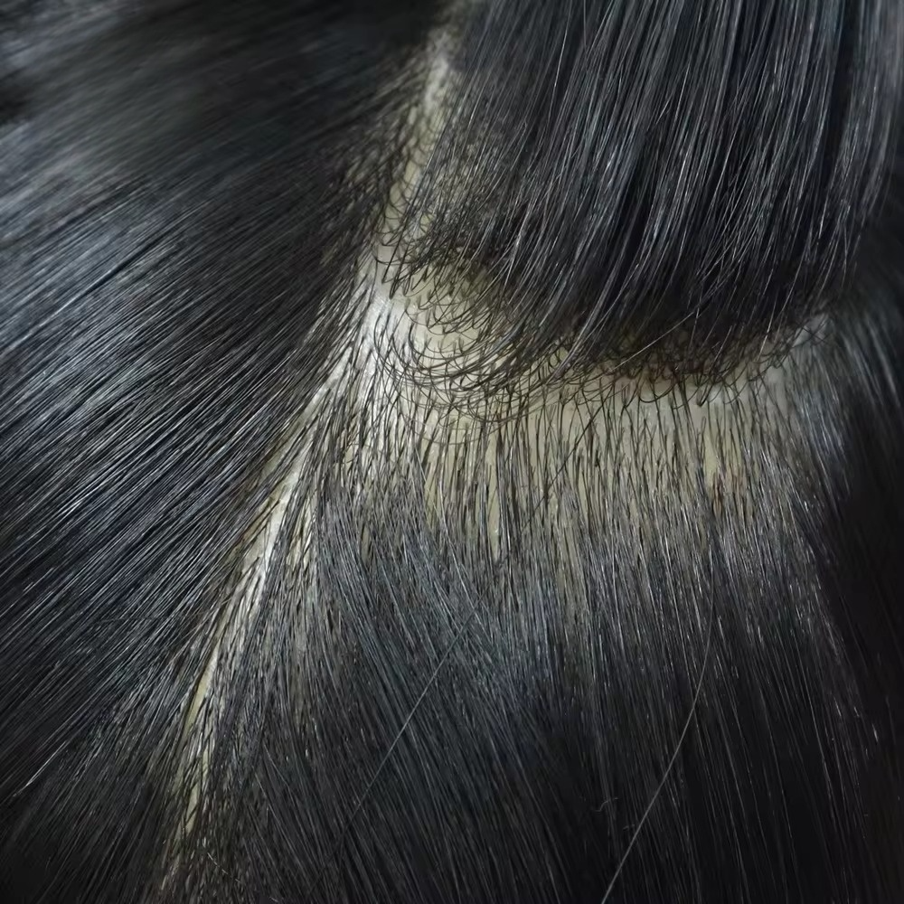 Volumateur en Cheveux Humains 100% Naturels Remy - Base en PU Totalement Injectée