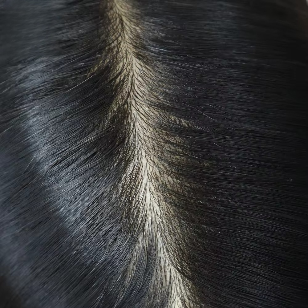 Volumateur en Cheveux Humains 100% Naturels Remy - Base en PU Totalement Injectée