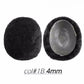 Complément Capillaire Afro Pour Hommes  - Base En Polyskin de 0.12-0.14mm