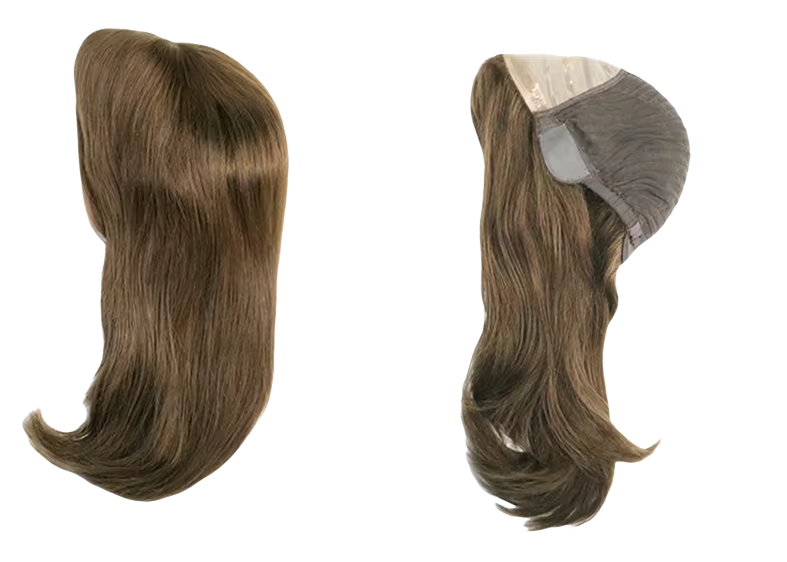 JW23-Perruque Cheveux Remy avec Base en Soie - Deux Longueurs Disponibles : 12.5" et 12"