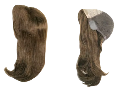 JW23-Perruque Cheveux Remy avec Base en Soie - Deux Longueurs Disponibles : 12.5" et 12"