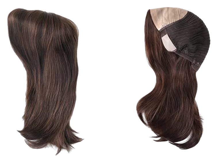 JW23-Perruque Cheveux Remy avec Base en Soie - Deux Longueurs Disponibles : 12.5" et 12"