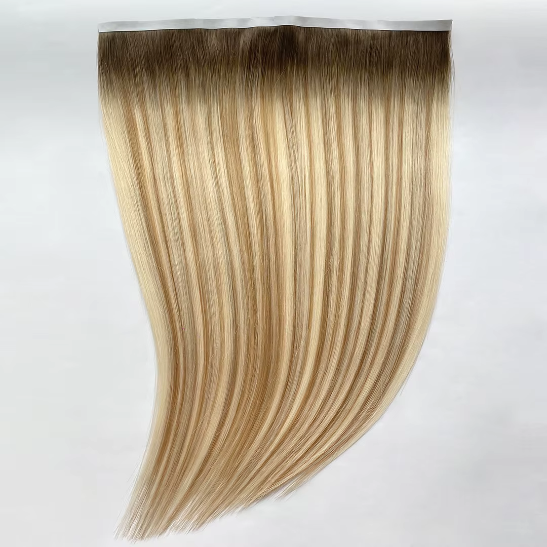 Des Extensions de Cheveux de Trame Sans Couture : La Bande Invisible à Double Tirage