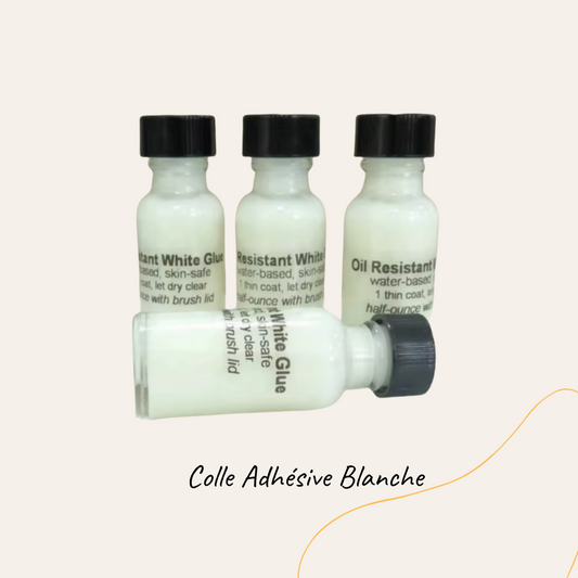 Colle Adhésive Blanche pour Toupet Homme, 0.5 OZ(15ml)