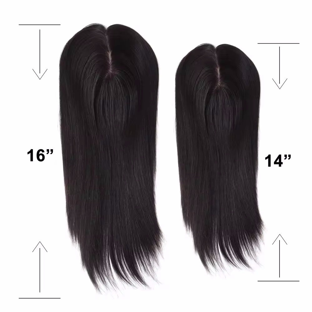 Nouveau volumateur avec enracinement en soie injectée sur toute la surface, équipé de 3 et 4 clips sur les bords - Doreen