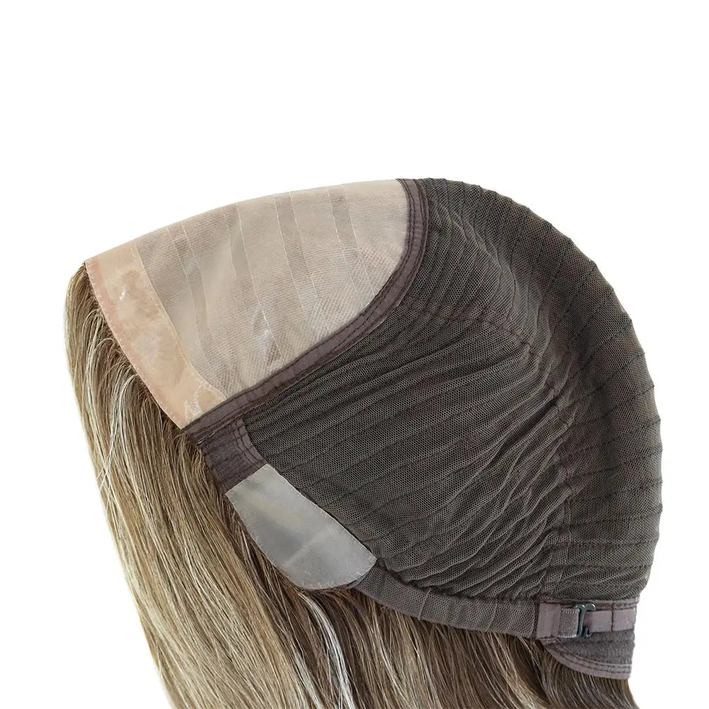 JW23-Perruque Cheveux Remy avec Base en Soie - Deux Longueurs Disponibles : 12.5" et 12"