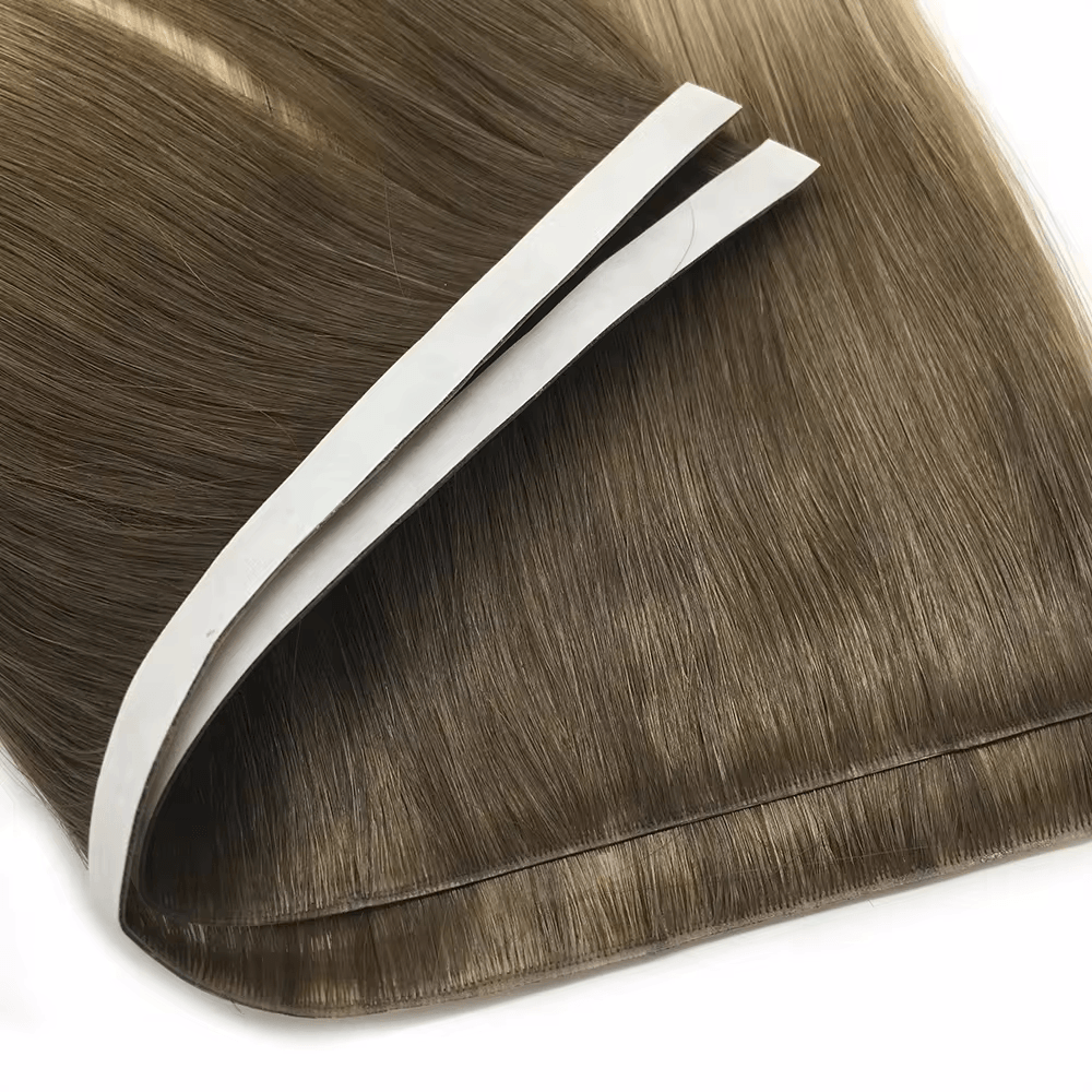 Des Extensions de Cheveux de Trame Sans Couture : La Bande Invisible à Double Tirage