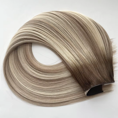 Des Extensions de Cheveux de Trame Sans Couture : La Bande Invisible à Double Tirage