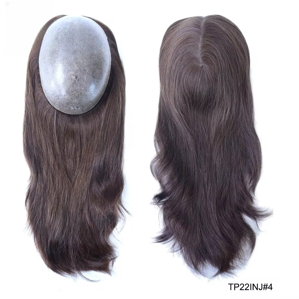 Volumateur en Cheveux Humains 100% Naturels Remy - Base en PU Totalement Injectée