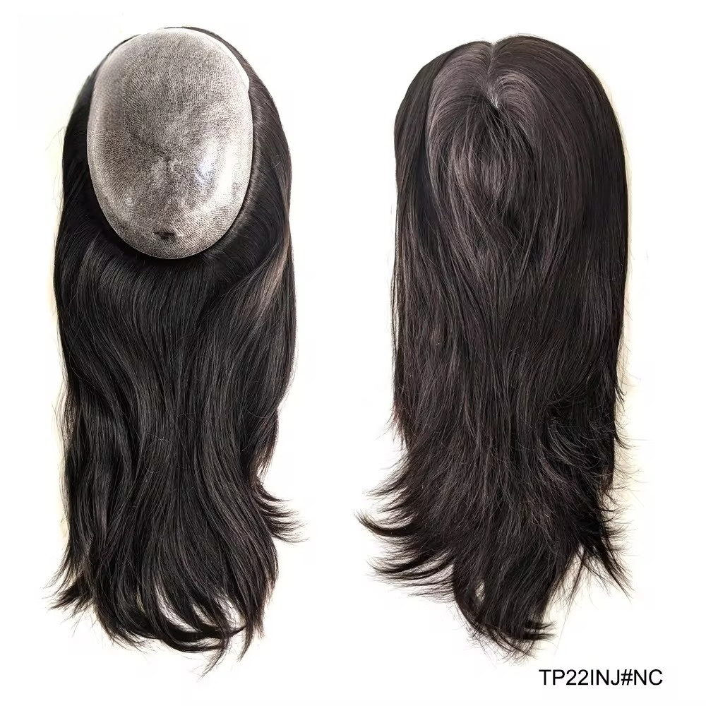 Volumateur en Cheveux Humains 100% Naturels Remy - Base en PU Totalement Injectée
