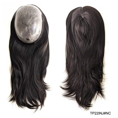 Volumateur en Cheveux Humains 100% Naturels Remy - Base en PU Totalement Injectée